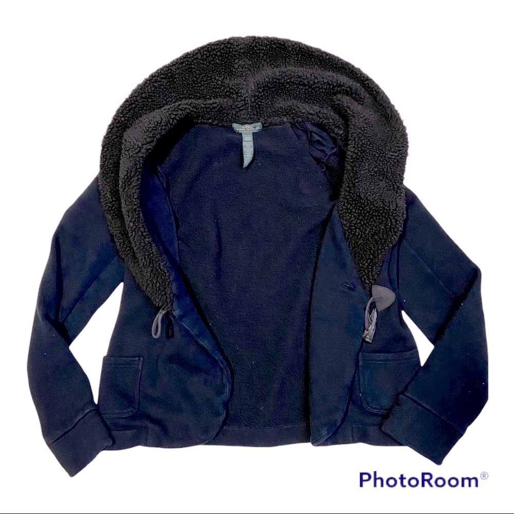 Ralph Lauren Women Fleece / Shawl Collar Sherpa Jacket Size-XS - Picture 4 of 10